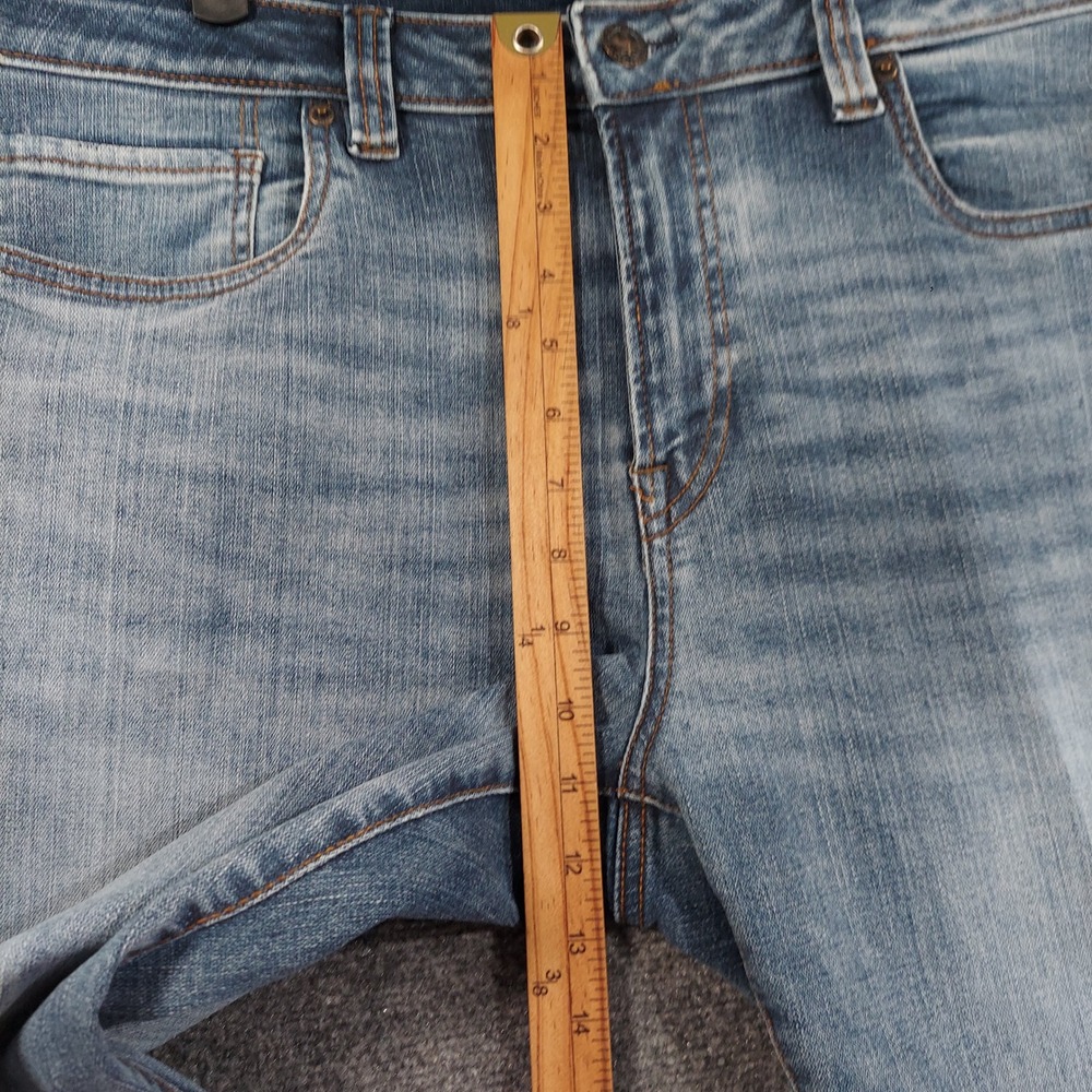 Buffalo David Bitton Jeans Mens 38x30 (Fits 40x30) Blue Whiskered Slim Ash - Picture 9 of 12
